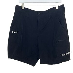 HUK Black Fishing/Cargo Shorts